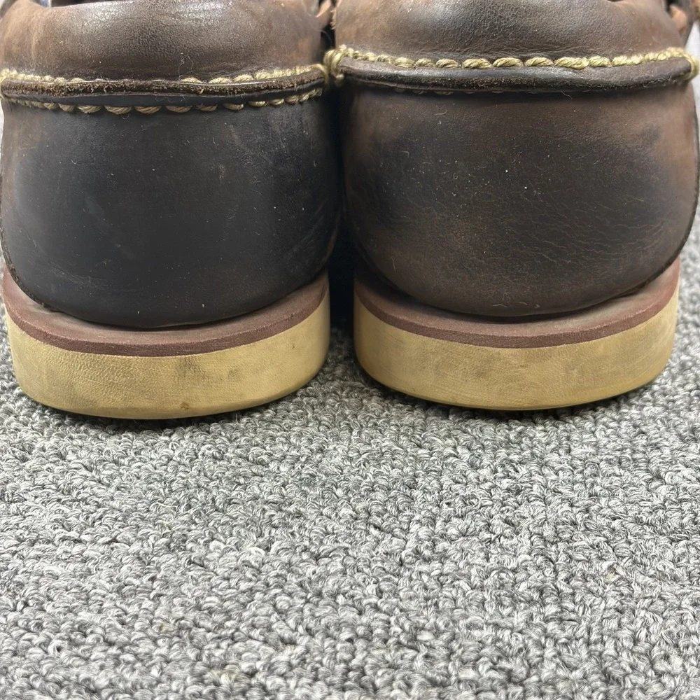 Timberland Classic 2-Eye Mens Size 10.5 M Boat Shoes Brown Leather 56575